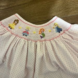 Smocked disney princess dress